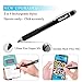 Gouler High-Precision Stylus Pen with 2 in 1 Copper & Mesh Fine Tip Rechargeable Capacitive Digital Pen for iPad, iPhone, Android and Most of Touch Screen Devices
