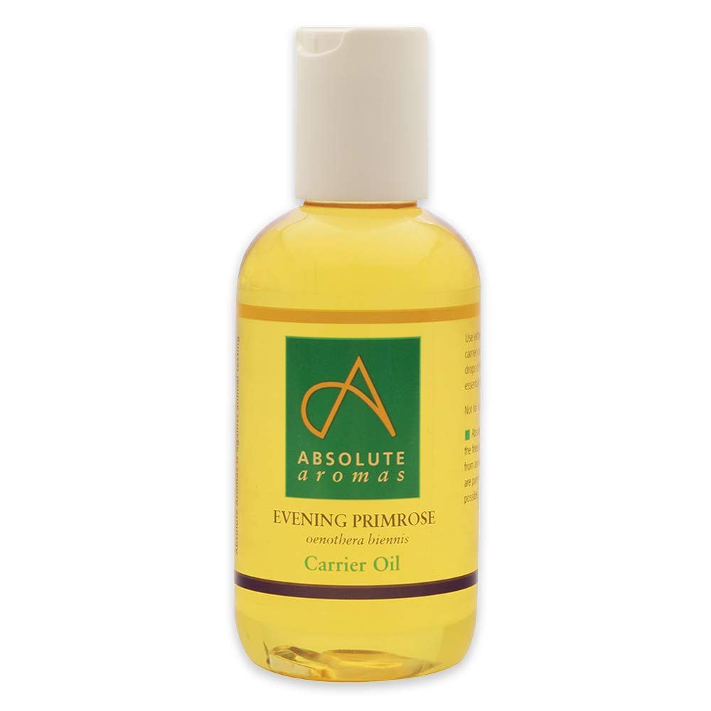 Absolute Aromas Evening Primrose (Oenothera Biennis) Oil 150ml - Pure, Natural, Cold-Pressed, GMO-Free Vegan and Cruelty Free – Moisturising Carrier Oil for Body and Facial Massage.