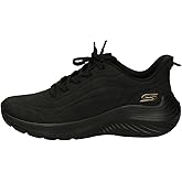Skechers Womens/Ladies Bobs Sport Squad Waves Sneakers (11) (Black)