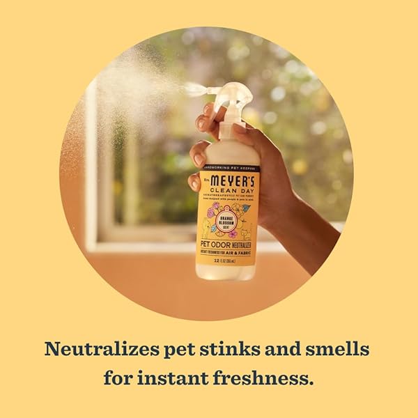 MRS. MEYER’S CLEAN DAY PET ODOR NEUTRALIZER, ORANGE BLOSSOM SCENT, 16OZ