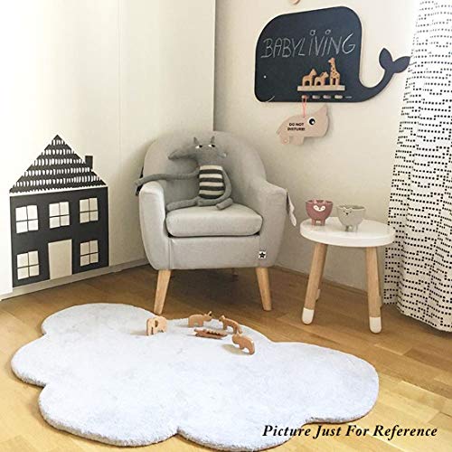 Area Rugs for Kids Cloud Shape Baby Crawling Rugs Carpet Room Warm Soft
