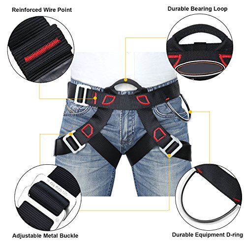 image for Uniquebella Thicken Professional Climbing Harness Safe Seat Belt for R