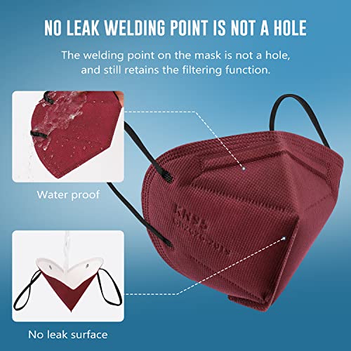 WWDOLL KN95 Face Mask 50 PCs, Multiple Colour 5 Layers KN95 Masks