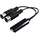 NINEFOX MIDI Adapter Studio Portable Audio Wireless uetooth Music Instrument HiFi Universal Electric Piano 5 Pin Cable Conver