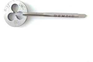 6-32 Tap And Die Set, UNC Machine Thread Tap And UNC Round Thread Die Right Hand HSS Taper