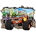 BLAZE AND THE MONSTER MACHINES SMASHED WALL STICKER - BEDROOM ART KIDS MURAL 18", 24"or 36"