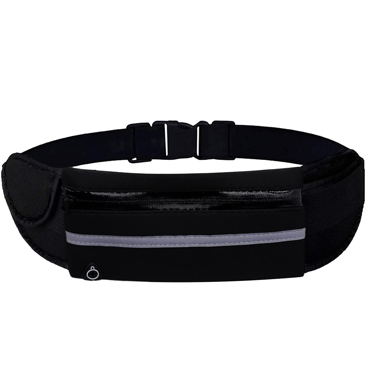 Waterproof Running Waist Pack with Large Capacity, Sweatproof Running Belt for Phone Adjustable Running Belt with Headphone Hole, Running Waist Pack for Men Women Running and Other Outdoors