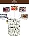 HUNRUNG Laundry Hamper,Large Canvas Fabric Lightweight Storage Basket Toy Organizer Dirty Clothes Collapsible Waterproof for College Dorms, Children Bedroom,Bathroom (Round-Tent)