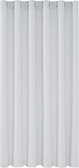 Deconovo White Thermal Curtain Eyelet 203x214cm Silver Grey Full Length 80x84 view 9