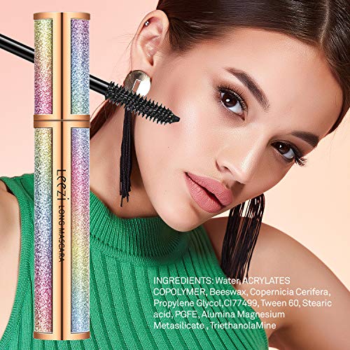 4D Silk Fiber Lash Mascara for Longer, Thicker, Voluminous Eyelashes,Natural Waterproof Smudge-Proof, All Day Exquisitely Lush, Full, Long, Thick, Smudge-Proof Eyelashes by St. Mege