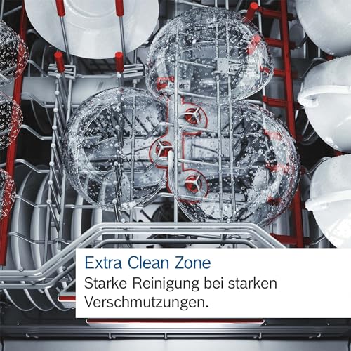 Bosch SBV4ECX32E, Serie 4, Smarter XXL-Geschirrspüler Vollintegriert 60 cm, Besteckschublade, Made in Germany Spülmaschine, extra Trocknen, starke Reinigung, sehr leise, Automatikprogramme, AquaStop 9