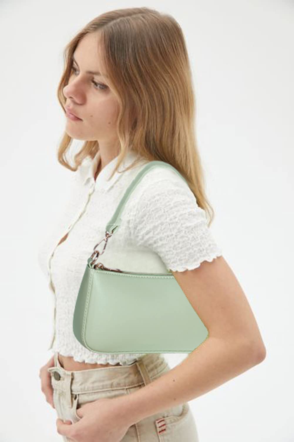 Vegan Leather Clutch Tote