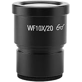 Fafeicy Stereo Microscope Eyepiece, WF10X/20 10X 20mm | Wide field optical glass, 30mm mounting, high resolution for biological medical labs