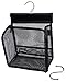ALYER Hanging Mesh Shower Caddy Organizer Bathroom Storage Bag with Hooks for College Dorm, Gym, Swimming,RV and Travel,Black