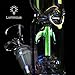 XYYF Dual Water Percolator Decorate Glass Bottles at Home, 11 Inch Pipe Glow in The Dark Hand-Made Glass Crafts - Easy to Grip and with Ice Shelf for Gift