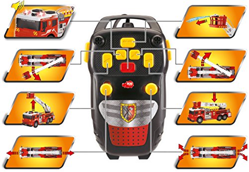 Dickie Toys 24" Remote Control Light and Sound Fire Rescue Vehicle (With Working Pump)