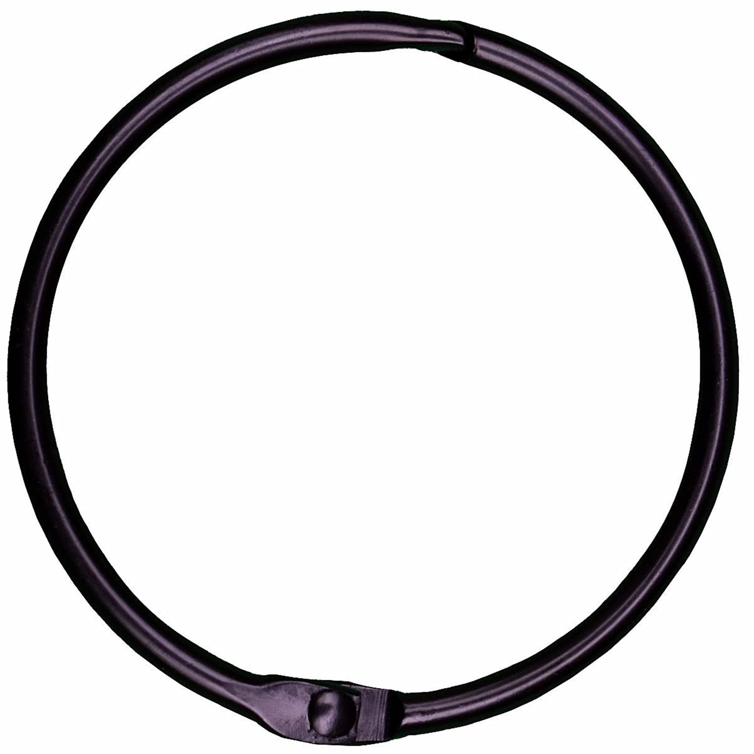 Photo 1 of Black Metal Binder Rings Book Ring Loose Leaf Clips (20 Pack) 2 Inch for Office Index Cards Flash Card