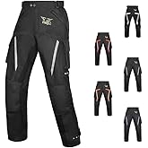 Summer Motorcycle Pants for Men with CE Armor | Adjustable Fit and Waterproof Shell,with Armor for Touring and Dirt Bike Use