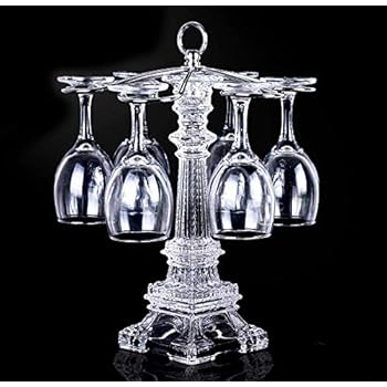 Fvstar Wine Glass Hanger Rack Iron Metal Elegant Freestanding 6
