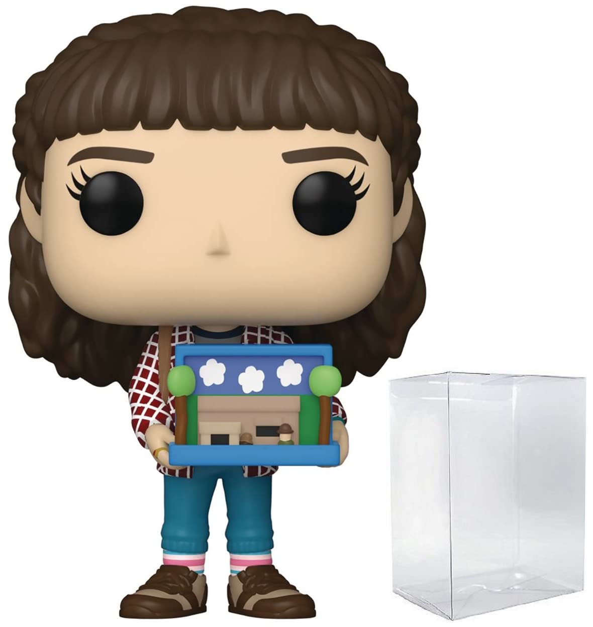 POP [Stranger Things] - Eleven with Diorama [Season 4] Funko Pop! Vinyl Figure (Bundled with Compatible Pop Box Protector Case), Multicolor, 3.75 inches