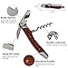 HUIRUI Can Opener Heavy Duty Stainless Steel Kitchen Manual Bottle Opener Smooth Edge with Non-slip Handle Sharp Blade Free Wine Corkscrew