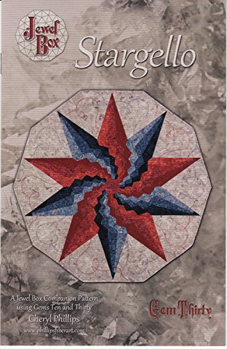 Stargello Quilt Pattern, by Phillips Fiber Art, Finished Size 40