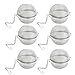 Tea Infuser,Possiave Stainless Steel Mesh Tea Balls with Brush -Quality Stainless Steel - Durable and Rust Resistant (6)