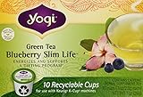Yogi Tea - Green Tea Slim Life Recyclable K-Cups Blueberry - 10 K-Cup(s)