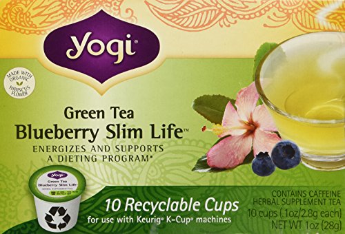 Yogi Green Tea Blueberry Slim Life K-Cups, 10 Ct