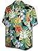 Pacific Legend Tropical Floral Cereus Plumeria Hibiscus Hawaiian Shirt