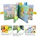 Bontip Fabric Baby Cloth Books Non-Toxic Activity Crinkle Soft Book Early Educational Toys for Toddler Infants and Kids - Perfect for Baby Shower Gifts (Pack of 3)