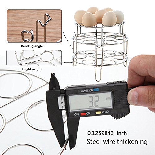 image for Upgraded 3 Pack Instant Pot Accessories Stackable ,AISFA Stackable Egg