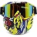 PP PICADOR Motorcycle Goggles Removable Face Mask, Detachable Motocross Dustproof UV Protective Sports Goggles for Dirt Bike, Road Racing, ATV Helmet,Adult,Youth(Multicolor)