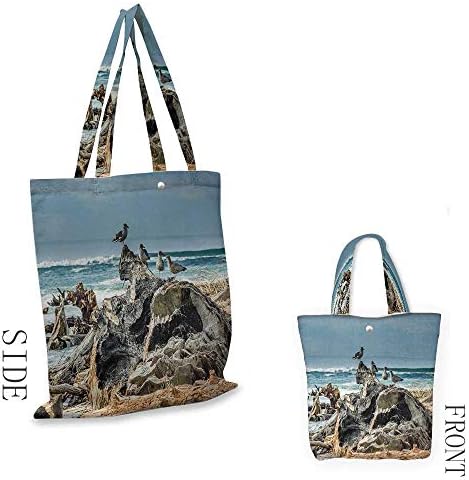 QuotePortable shopping bagYou are Something Magical Slogan with Forest Deer with Zigzag MotifsConvenient; save space W15.75 x L13.78 Inch Pink Black and Pale Grey