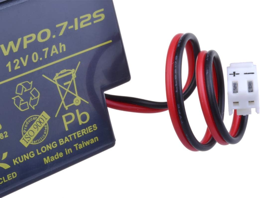 LONG PBLO-12V000.7 12V 0.7 Ah Lead-Acid Battery JST (WP0.7-12S) - Image 3