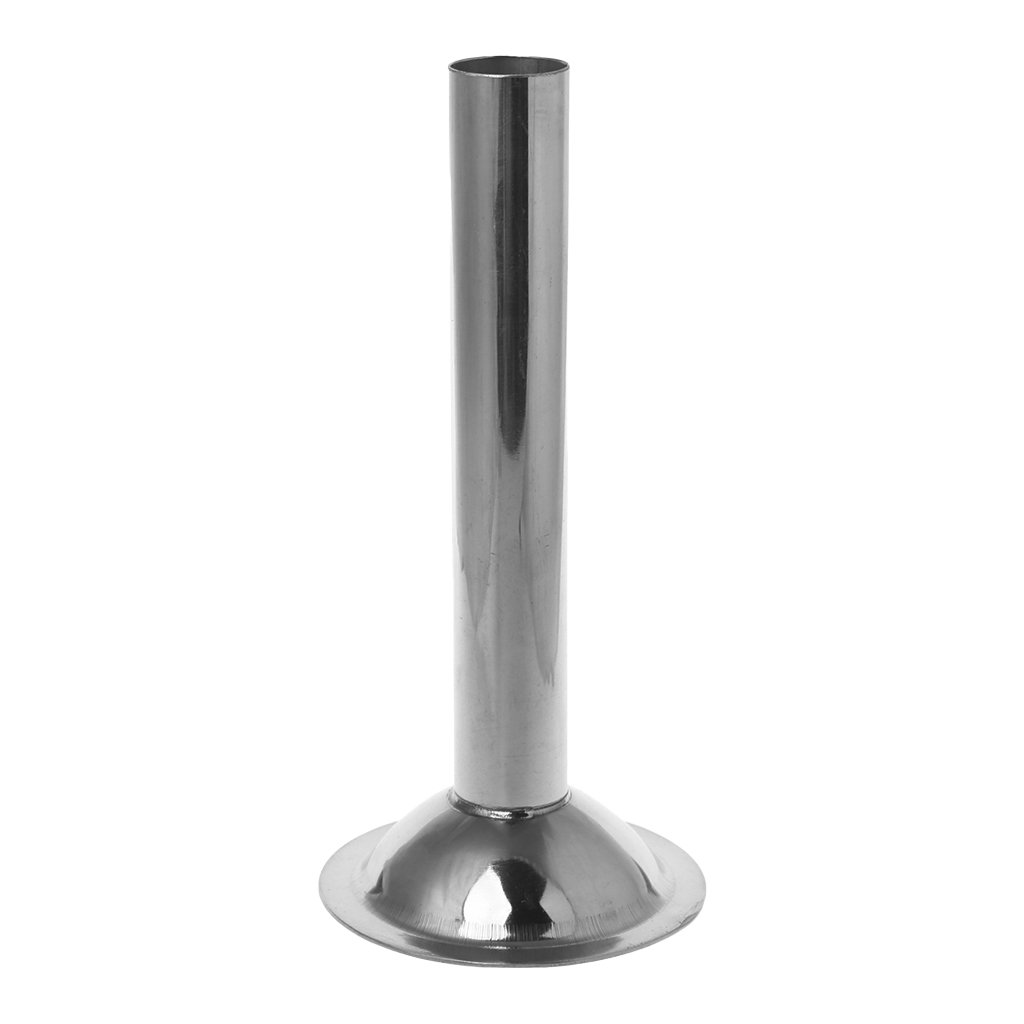 Milue Stainless Steel #10 Size Meat Grinder Sausage Stuffer Tube Horn Funnel Filling