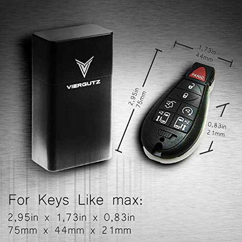 VIERGUTZ Faraday Key fob Protector Box, Luxury Key Fob Box, RFID Signal