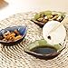 Beautyflier Pack of 4 Assorted Color Ceramic Sauce Dishes Plates Serving Saucers Bowl For Sushi Appetizer Japanese Style Dinnerware Set Snack