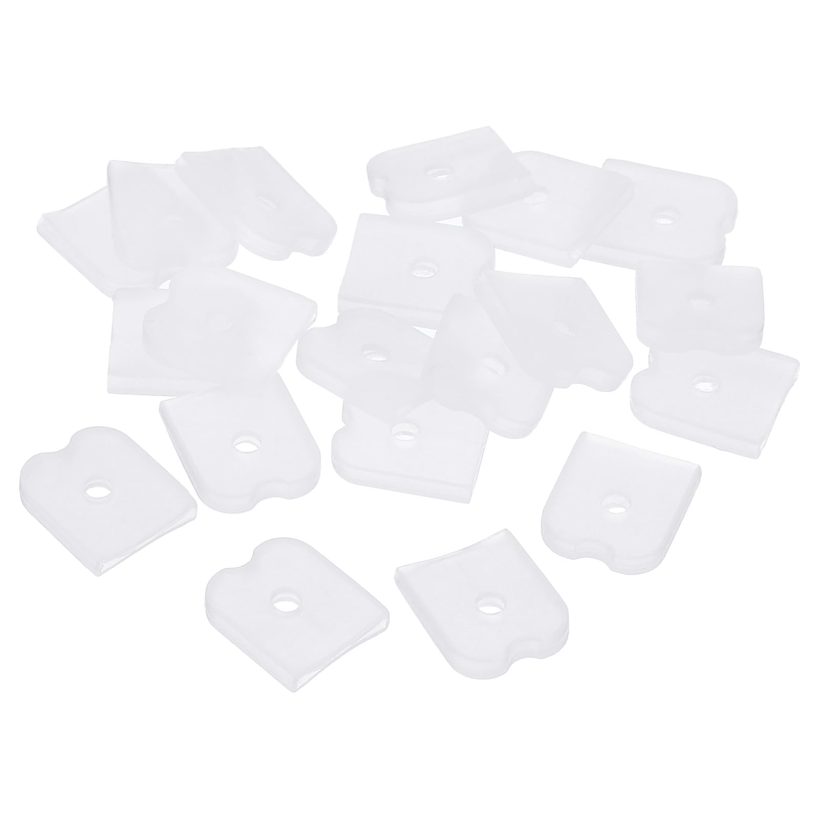 PATIKIL 12mm Silicone End Caps for Sewing, 20Pcs Collar Corset Spiral Boning Tips for Polyester Boning, White