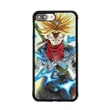 Dragon Ball DBZ Z Trunks Theme Case for iPhone 7 Plus / 8 Plus (5.5 Inch) TPU Silicone Gel Edge + PC Bumper Case Skin Protective Custom Designed Printed Phone Protector Full Protection Cartoon Cover