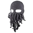 Amurleopard Unisex Barbarian Knit Beanie Octopus (One Size, 0grey)