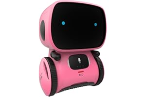 98K Kids Robot Toys for Girls and Boys, Voice Control and Touch Sensor Interactive Smart Talking Robots Intelligent Partner and Teacher with Singing, Dancing, Repeating, Toy Gifts for Kid Age 3 and Up