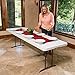 Lifetime 80733 Fold in Half Banquet Table, 8-Foot, White Granite