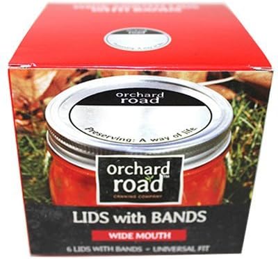 6PK Wide Bands/Lids by Orchard Road Canning