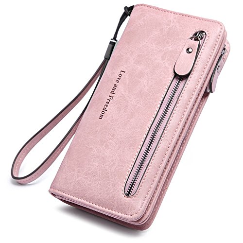Women wallet wrist band long purse phone card holder clutch large…