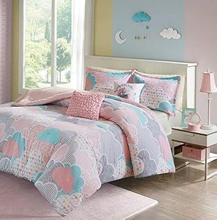 Amazon Com Kaputar Beautiful Modern Fun Pink Aqua Teal Blue