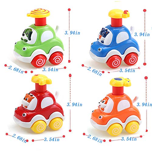 Amy&Benton Baby Toy Cars for 1 2 Year Old Toddler Cartoon Wind up Cars