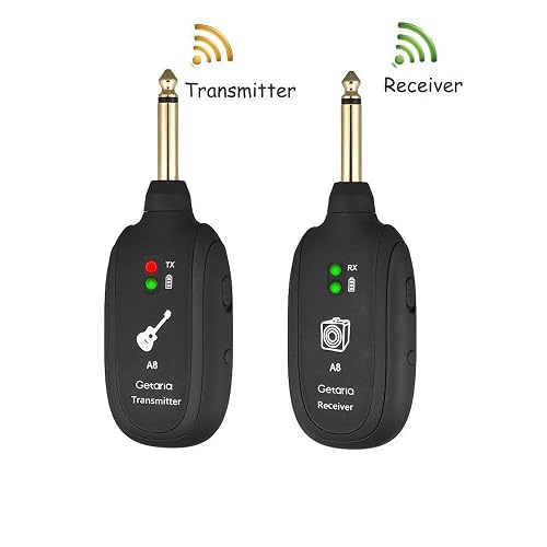Ouman Transmitter Guitar Wireless System Transmitter Receiver for Electric Guitar Bass in ...