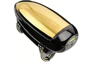 Wooswen Men'S Barberology Massager Professional Cordless Metal Handheld Heat Massager USB Charge Head Massage 2 Massage Nodes