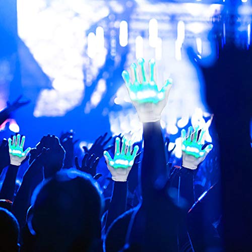 image for Yostyle LED Gloves, Children LED Light Up Glow Skeleton Gloves for Nov